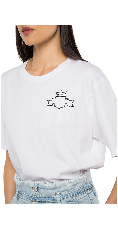 ピースダイオーガニックコットンジャージーTシャツ 詳細画像